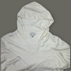 Ivory Women’s XL Lightweight Pullover Hoodie Chaus New York V-Neck Longsleeve